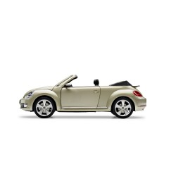 Miniature BEETLE Cabriolet 2012 d'origine VW 1/18ème SILVER METALLIC 5C3099302 P7W