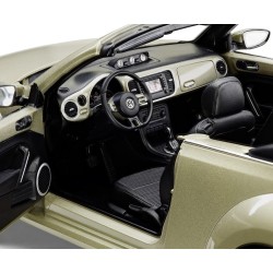 Miniature BEETLE Cabriolet 2012 d'origine VW 1/18ème SILVER METALLIC 5C3099302 P7W