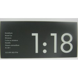 Miniature BEETLE Cabriolet 2012 d'origine VW 1/18ème SILVER METALLIC 5C3099302 P7W