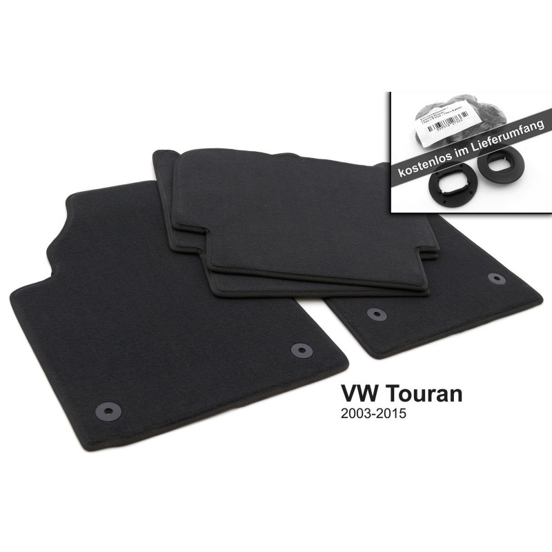 Tapis Volkswagen TOURAN  1T (2003 - 2015) Gris Anthracite Tapis Volkswagen TOURAN  1T (2003 - 2015) Gris Anthracite