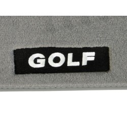 Tapis GOLF 5 (1K) Gris clair d’origine VW avec inscription (GOLF) 1K1061275 PA RYK  1K1 061 275 PA RYK