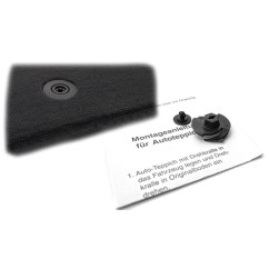 Tapis Audi A4 (B5/8D) 1997 - 1999 Velours NOIR