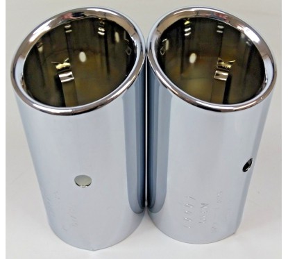 Embouts d'échappement Chromé d'origine Audi A1 8X / Audi A3 8P 8P0071761 - 8P0 071 761